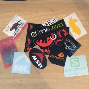 Outdoors sticker assortment